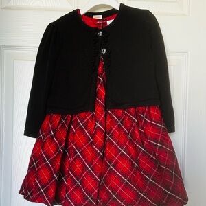 Gymboree Red Plaid Silk Dress